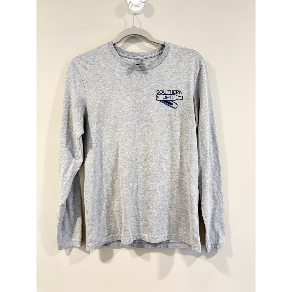 Next Level Long Sleeve Tee Gray Southern Limit Turkey Graphic Shirt Small